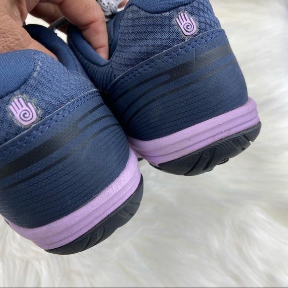 TEVA SUEDE RUNNING WOMAN SNEAKERS SIZE 6 BLUE AND PURPLE COLOR - Picture 4 of 10